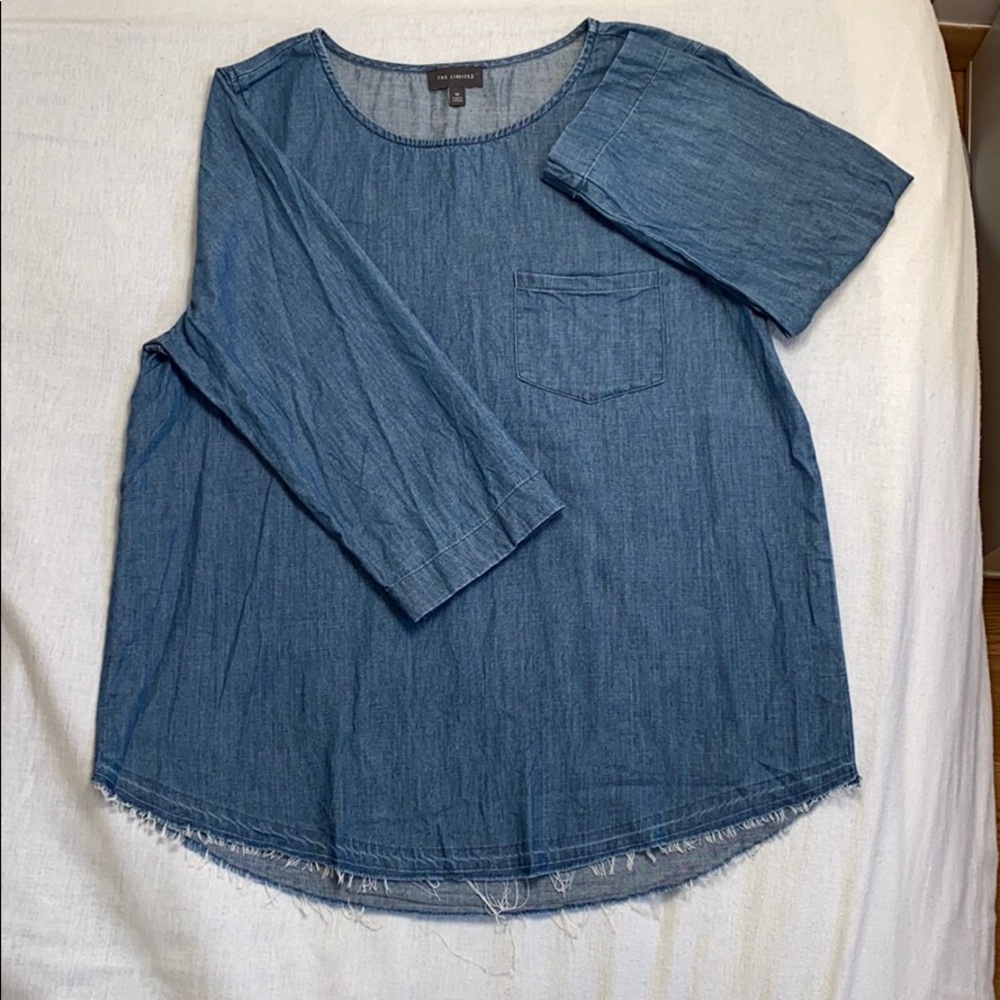 Denim styled blouse